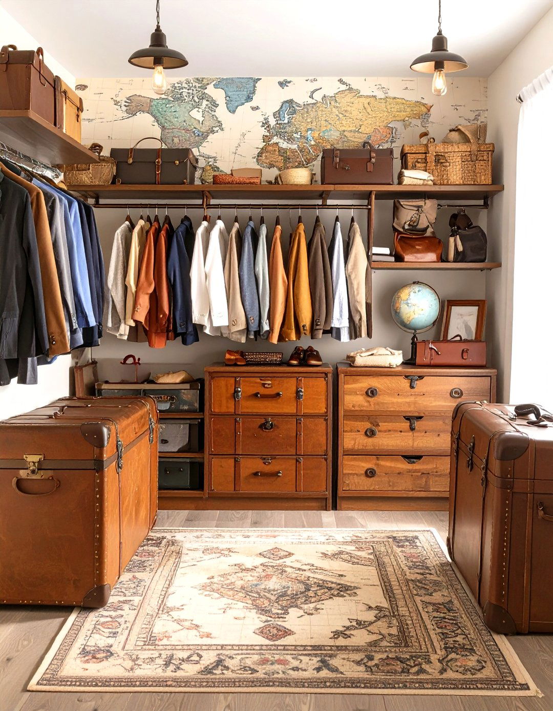 The Travelers Themed Closet - 30 design a closet ideas