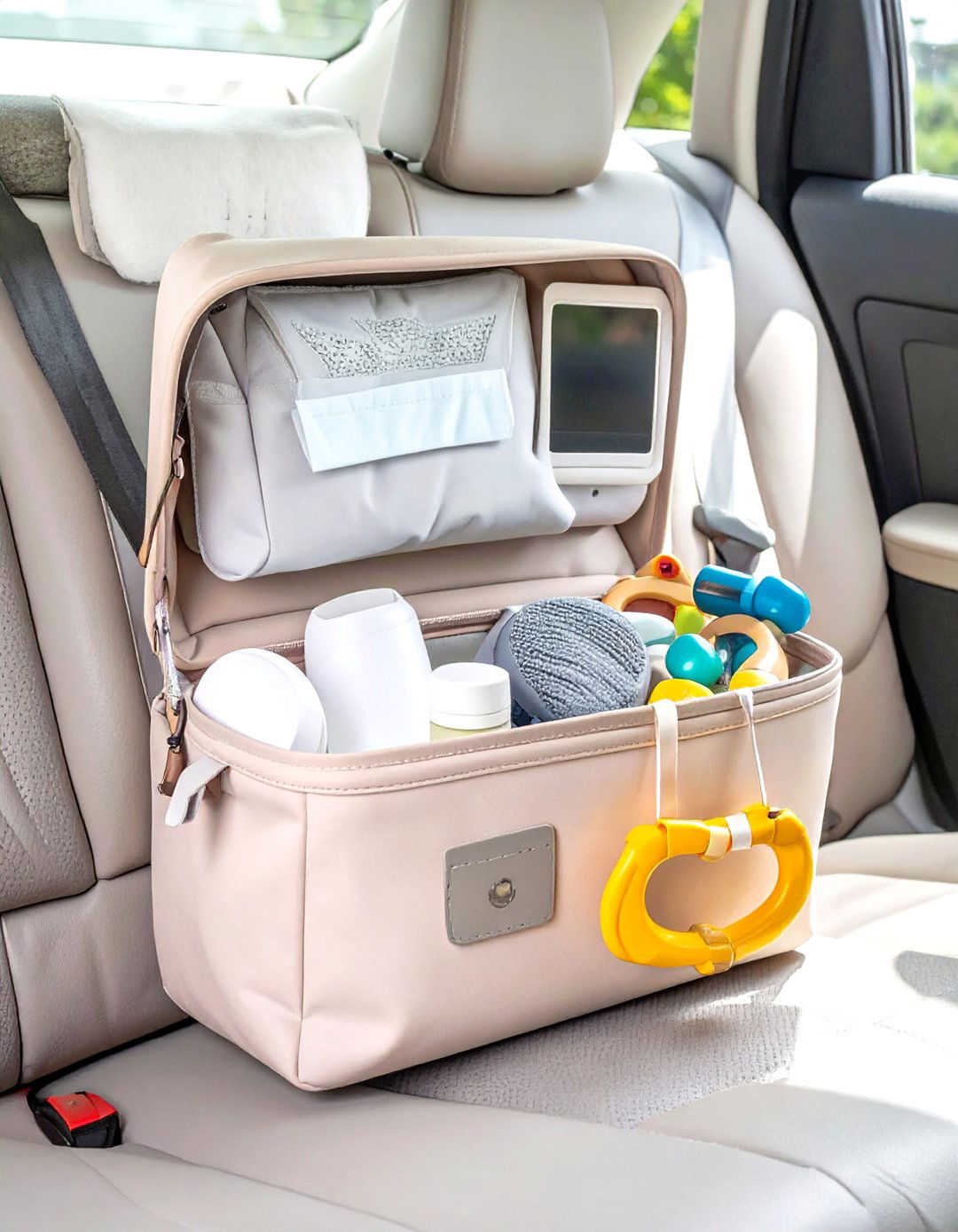 The Traveling Tot Car Kit - 30 homemade diy baby shower gift basket ideas