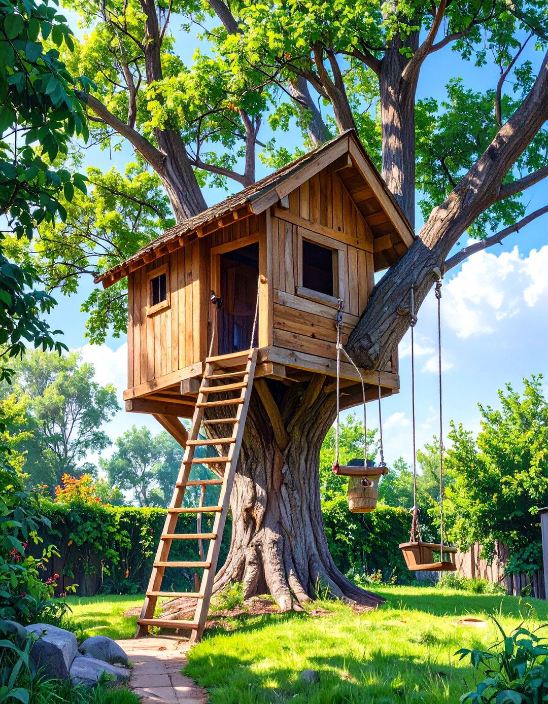 The Treehouse Hideaway Playground - 30 backyard playground ideas