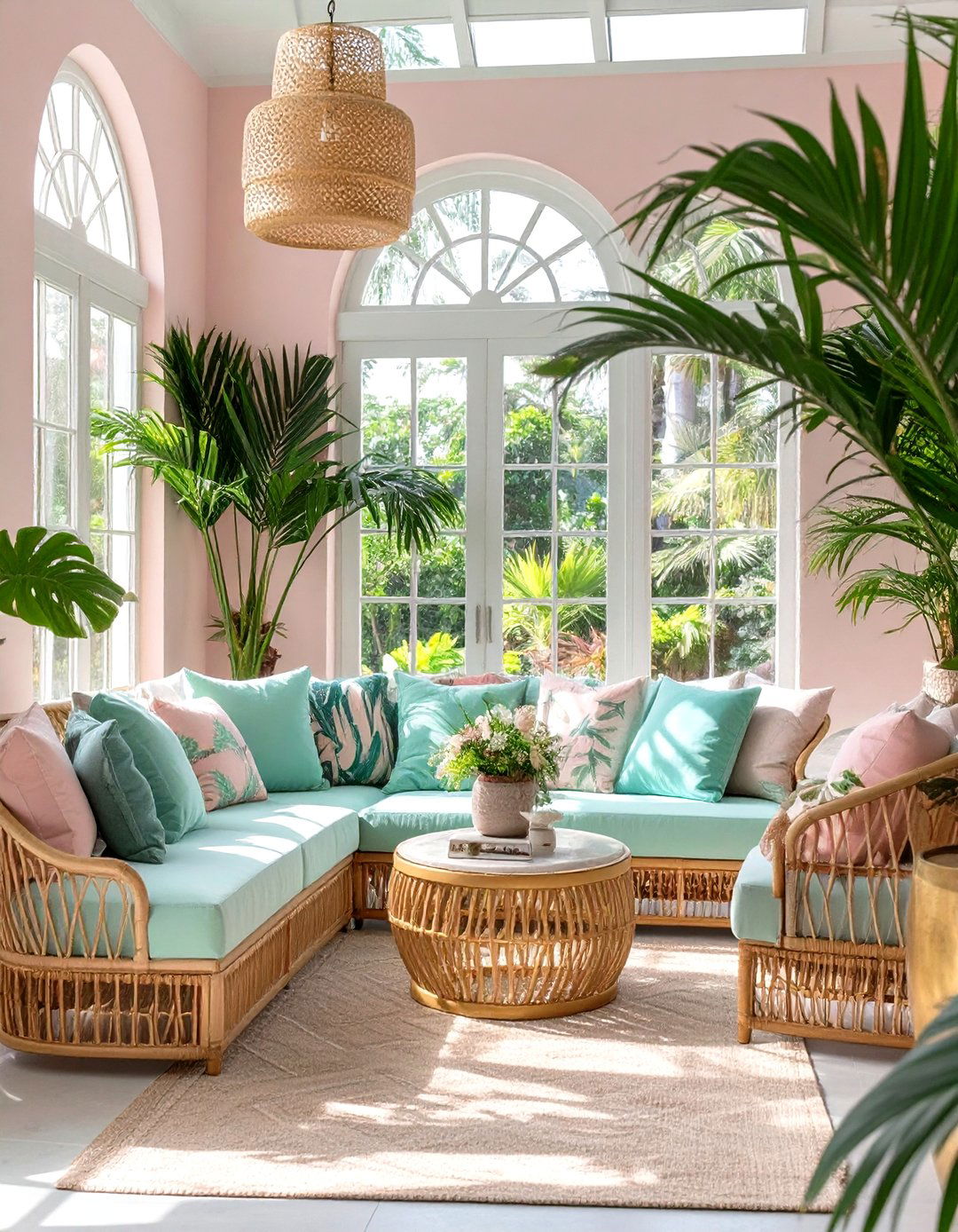 The Tropical Art Deco Sunroom - 30 modern art deco interior design ideas