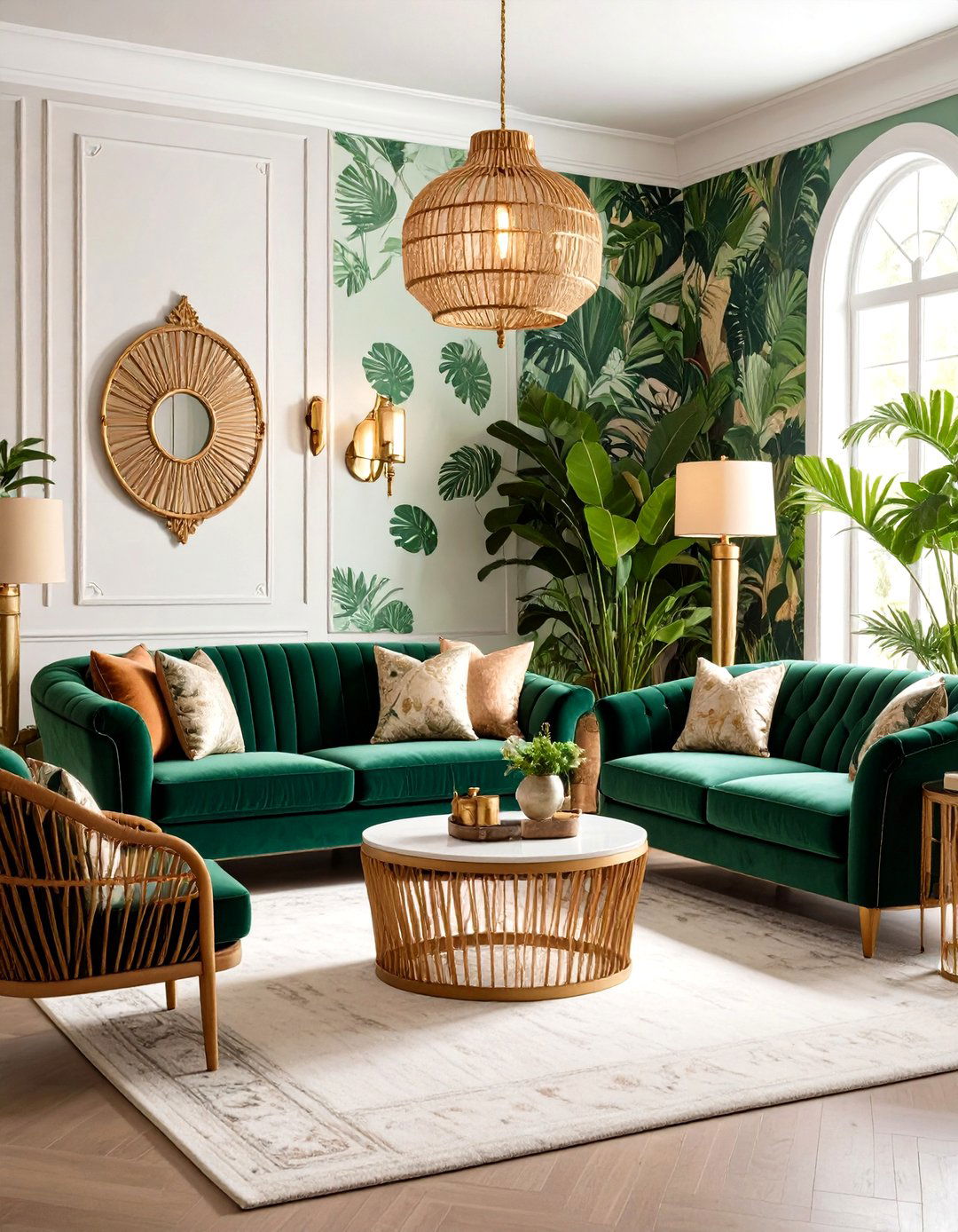 The Tropical Deco Living Room - 30 eclectic living room ideas