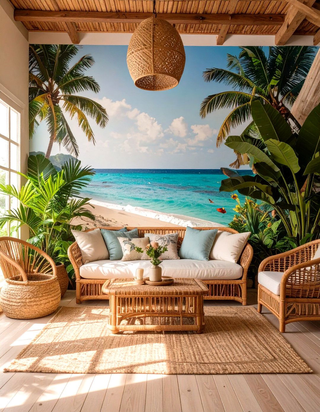 The Tropical Escape Game Room - 30 game room decor ideas