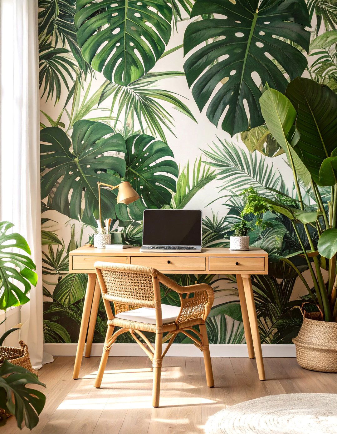 The Tropical Getaway Nook - 30 home office ideas for her