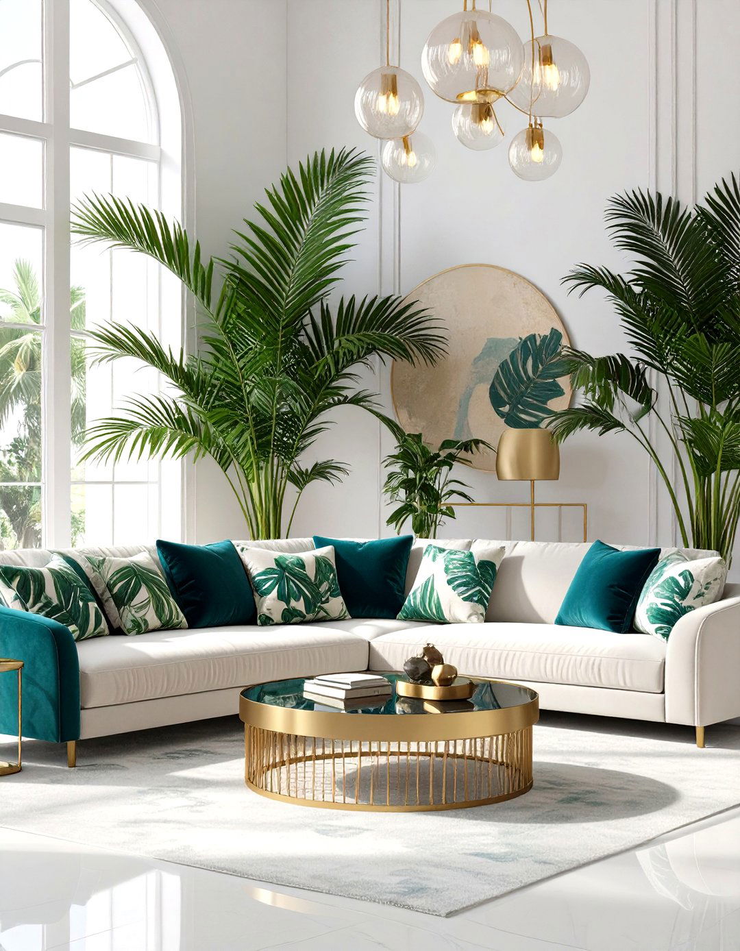 The Tropical Glam Living Area - 30 home design games ideas