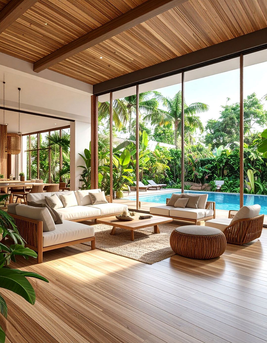 The Tropical Indoor Outdoor Paradise - 30 3d house design free ideas