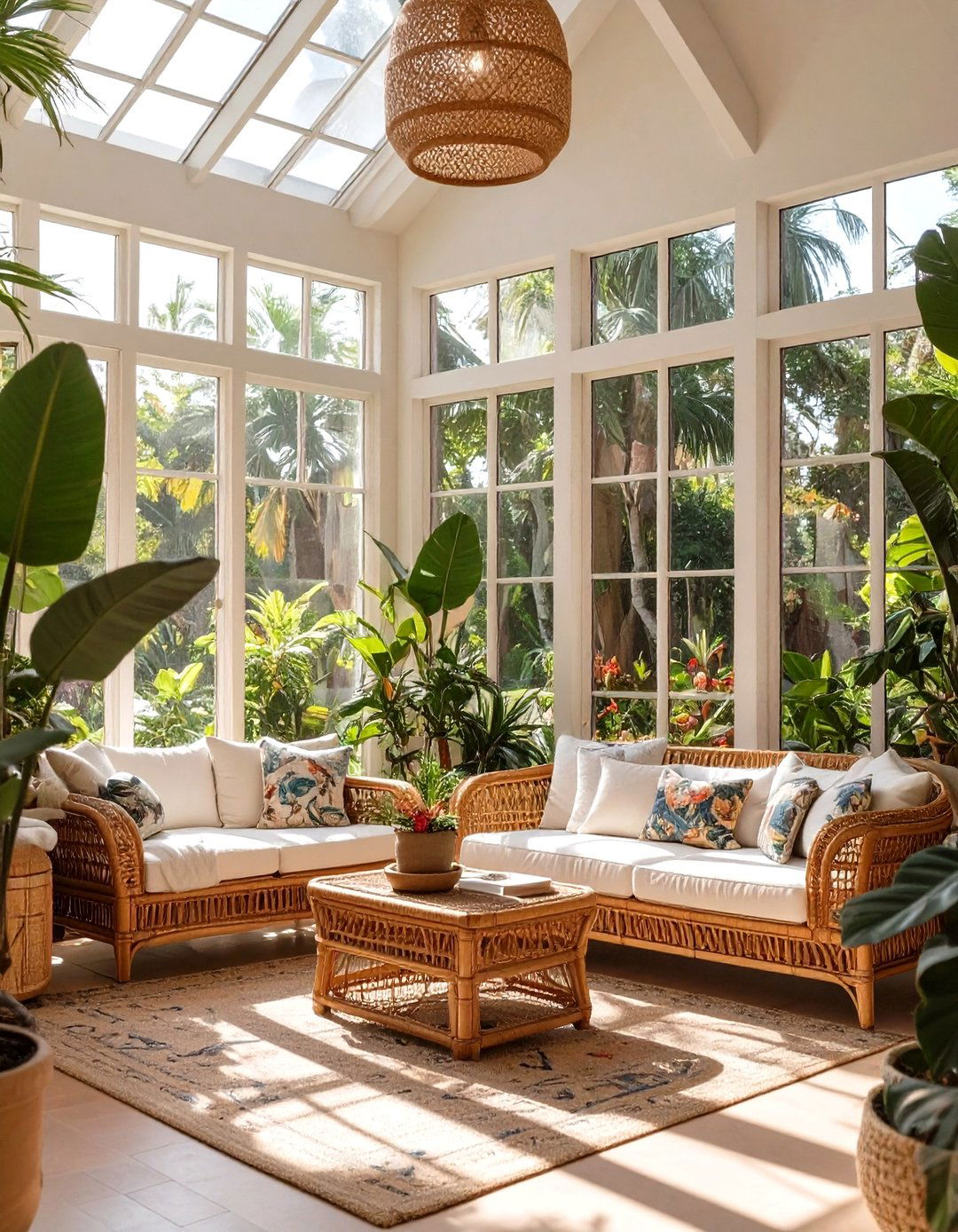 The Tropical Inspired Sunroom - 30 interior design websites free ideas