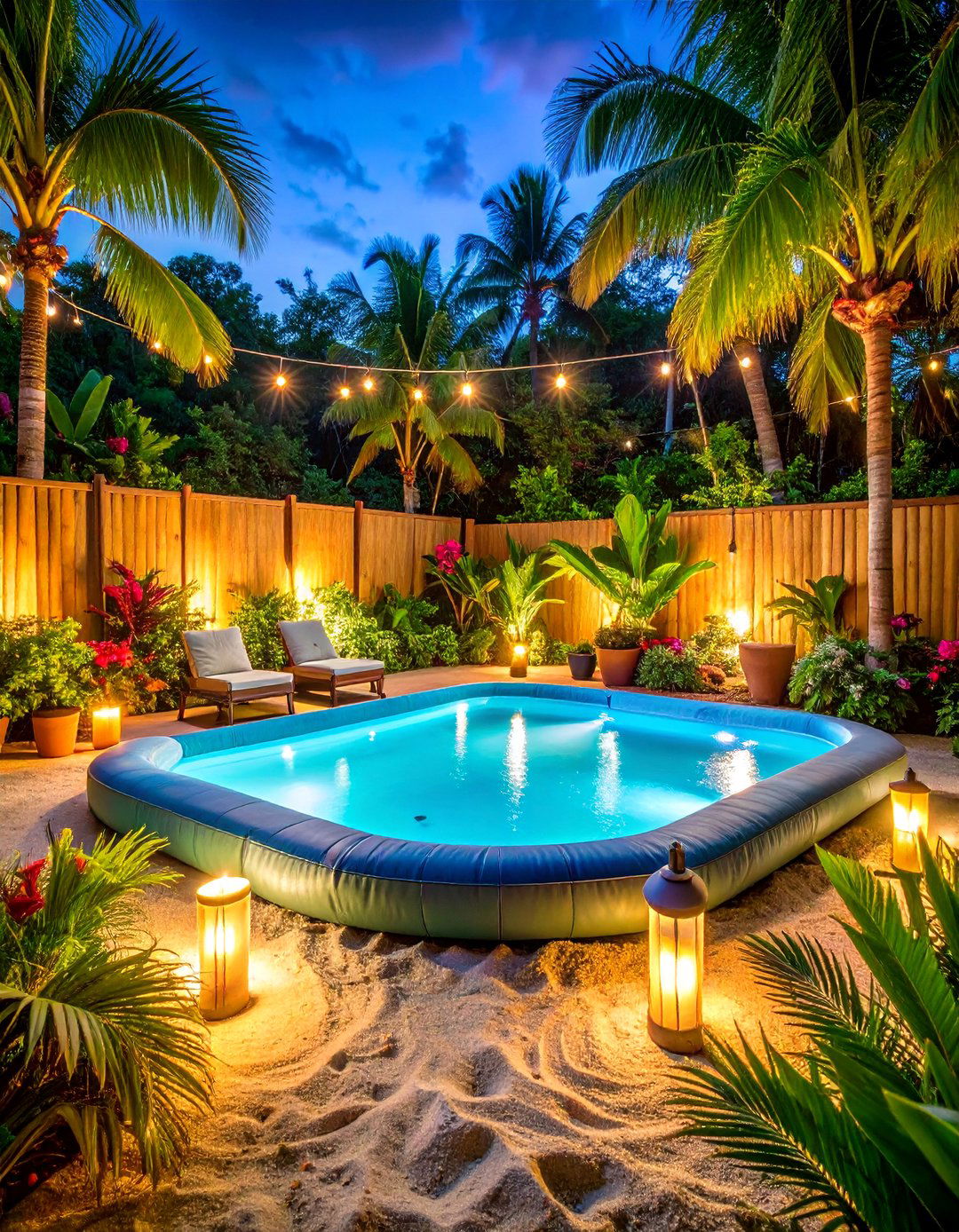 The Tropical Intex Pool Paradise - 30 affordable backyard pool ideas on a budget
