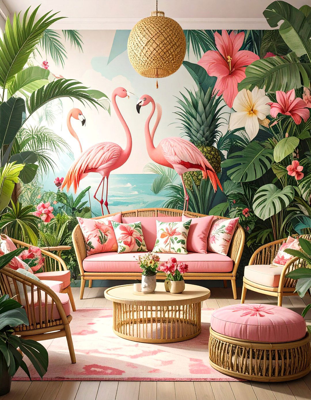 The Tropical Kitsch Paradise - 30 maximalism interior design ideas