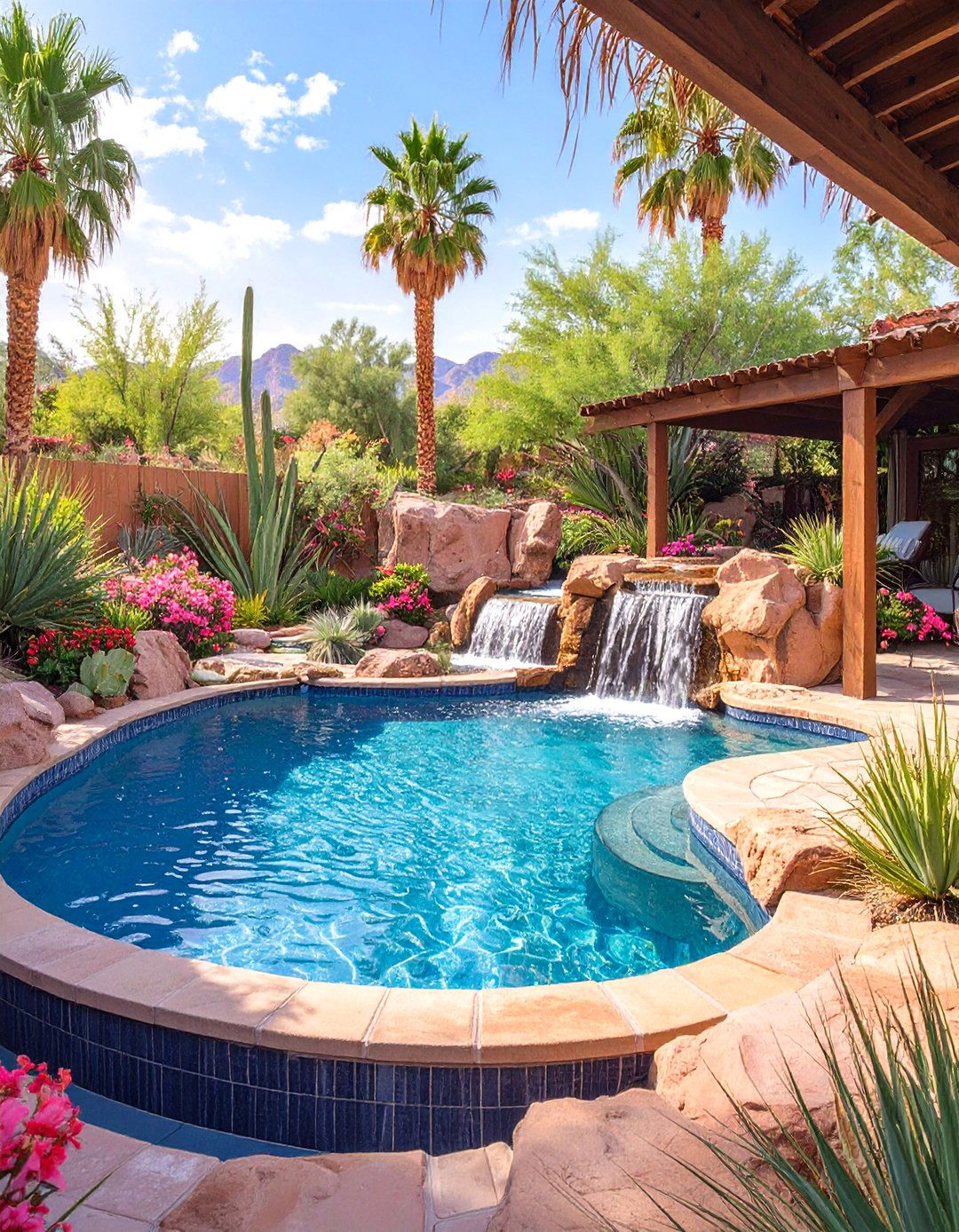 The Tropical Lagoon Pool - 30 arizona backyard ideas