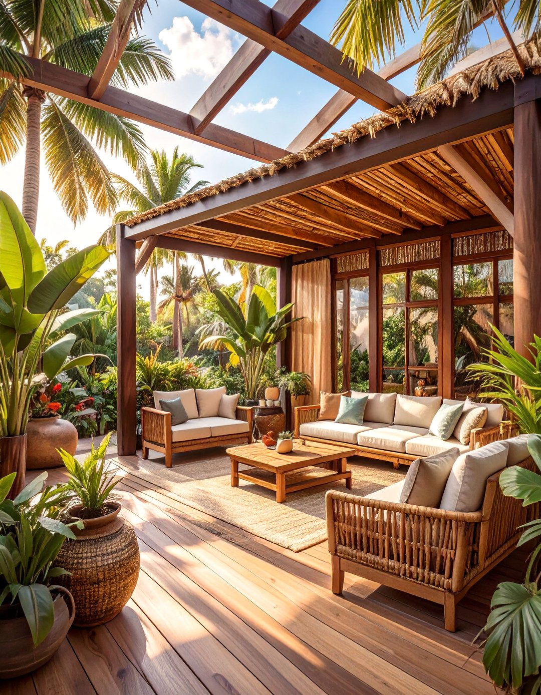 The Tropical Lanai Enclosure - 30 backyard patio enclosure ideas