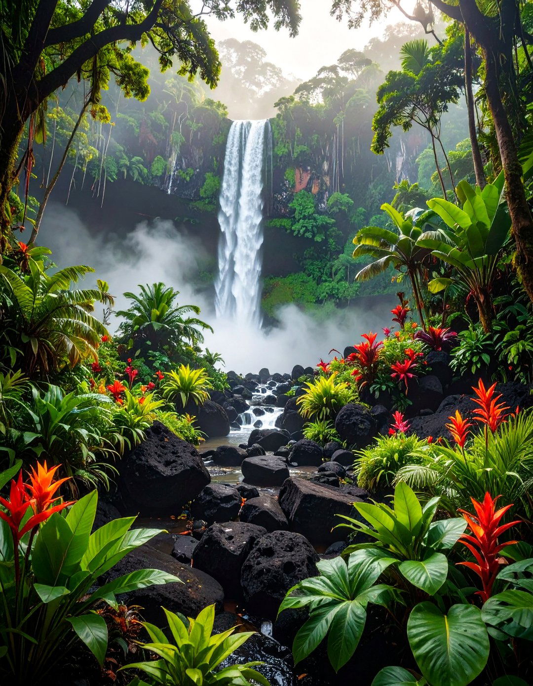 The Tropical Lava Rock Garden - 30 ai rock garden design ideas