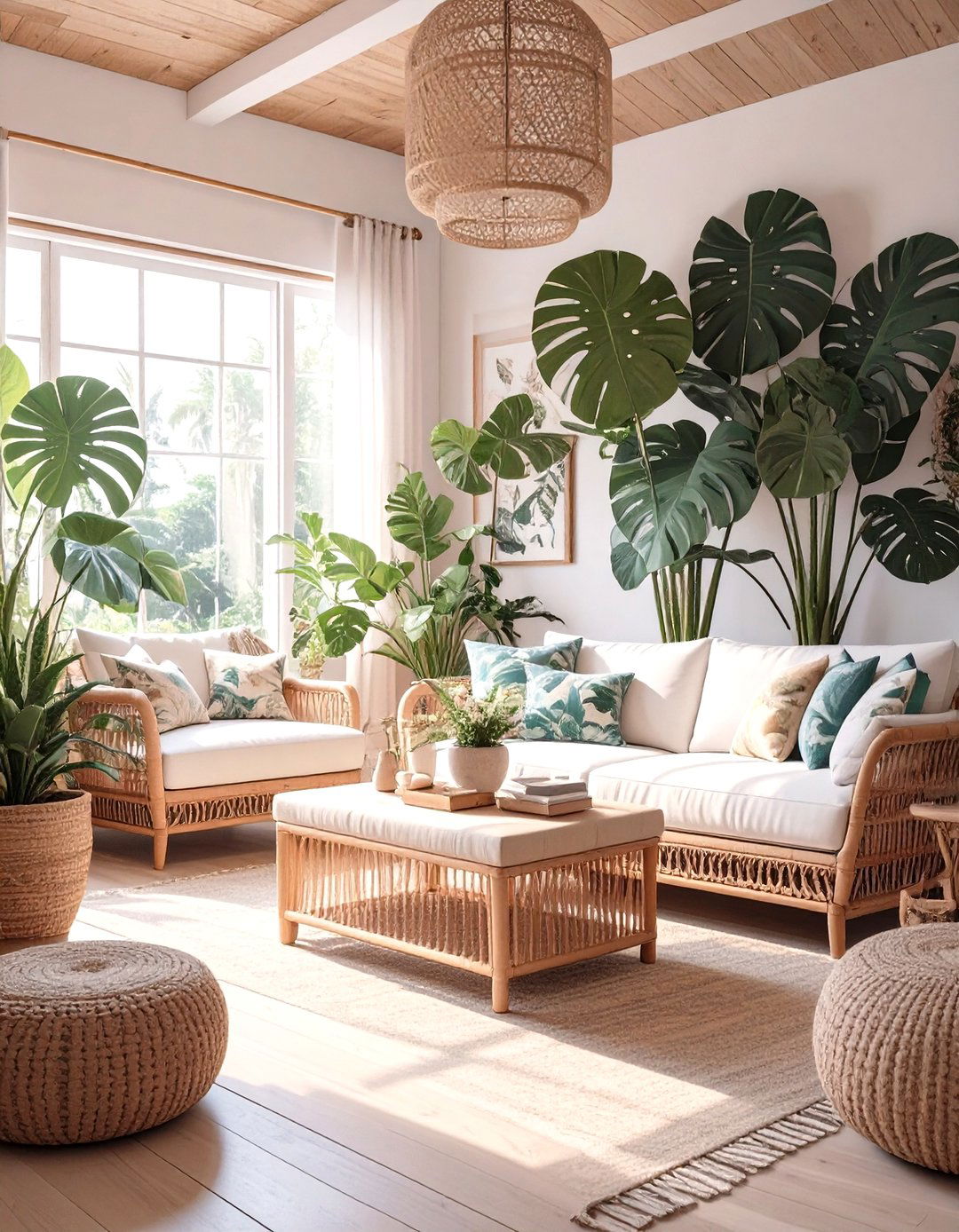 The Tropical Oasis Living Room - 30 mobile home living room ideas