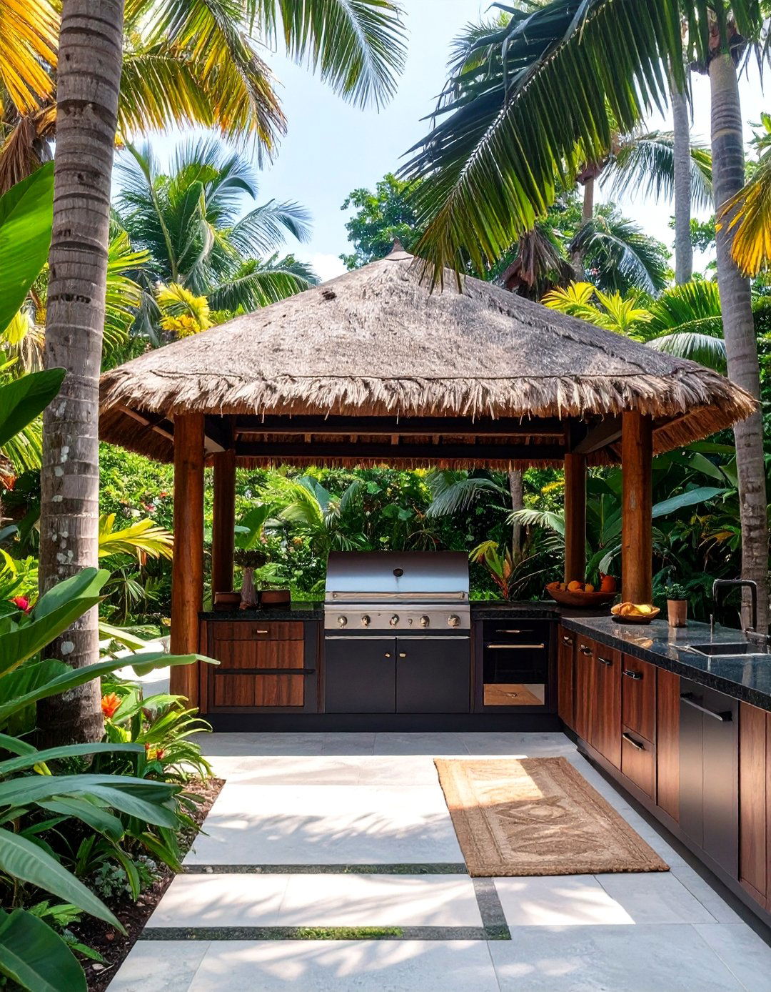 The Tropical Oasis Outdoor Kitchen - 30 ai outdoor kitchen design ideas