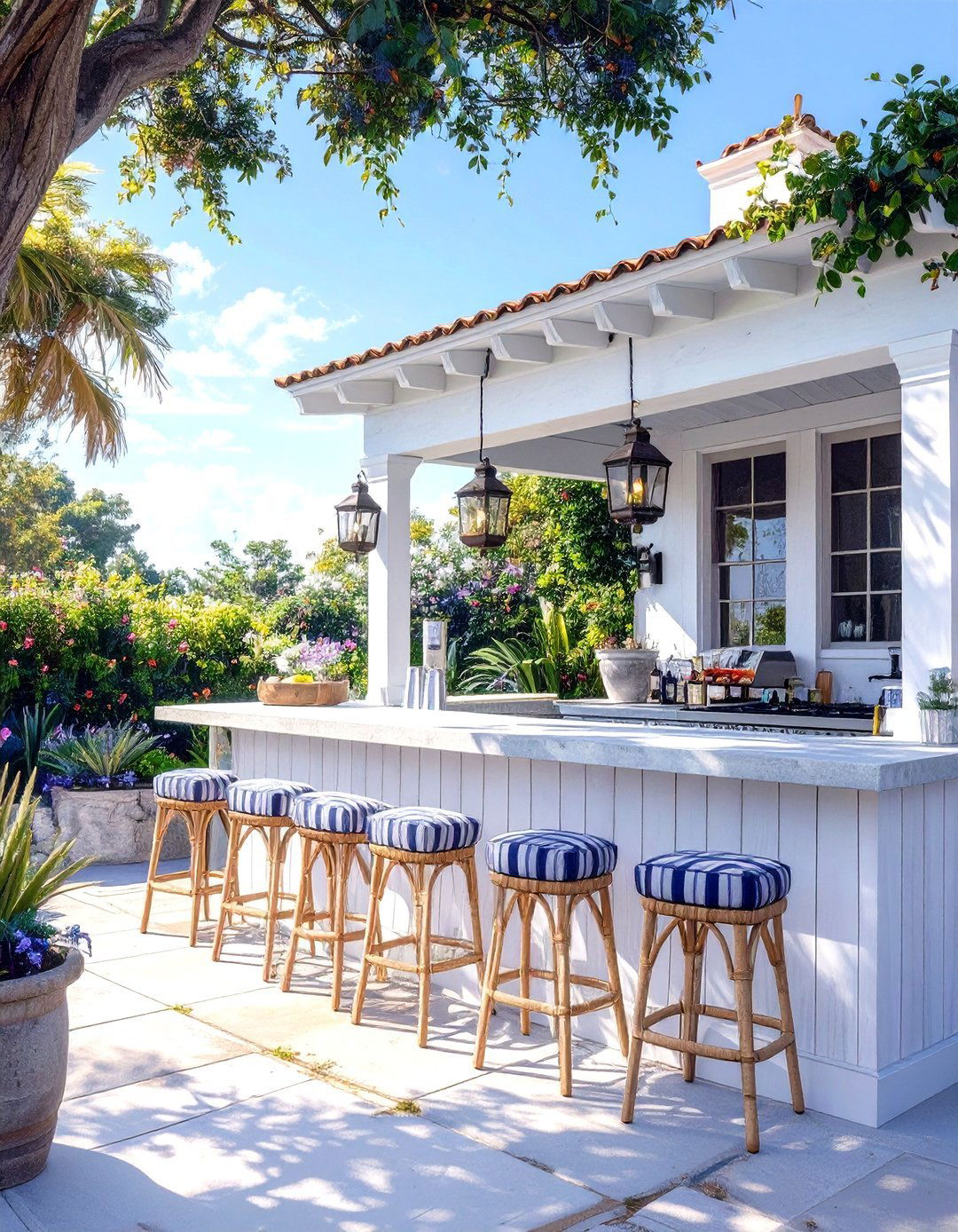 The Tropical Outdoor Tiki Bar - 30 modern outdoor bar ideas