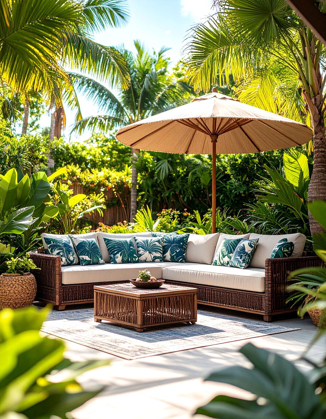 The Tropical Paradise Backyard Getaway - 30 backyard furniture ideas