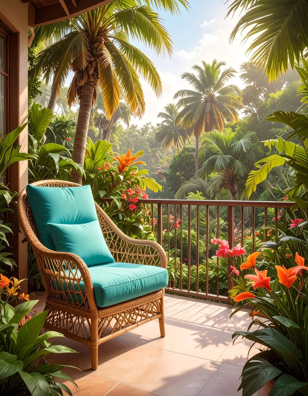 The Tropical Paradise Balcony Garden - 30 balcony garden ideas