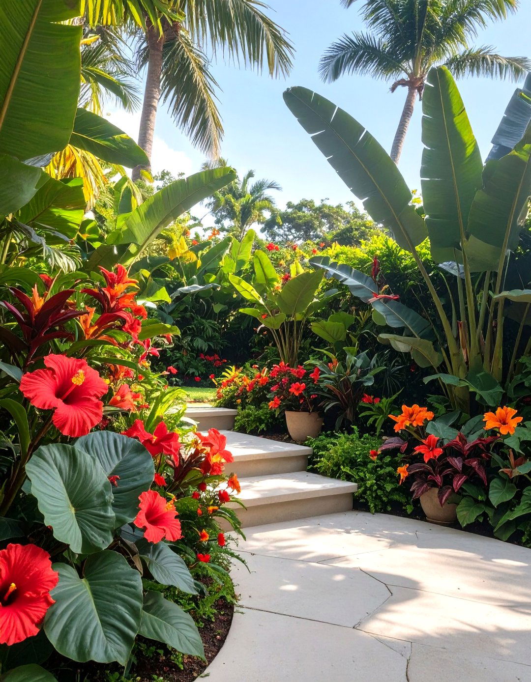The Tropical Paradise Corner - 30 corner garden ideas