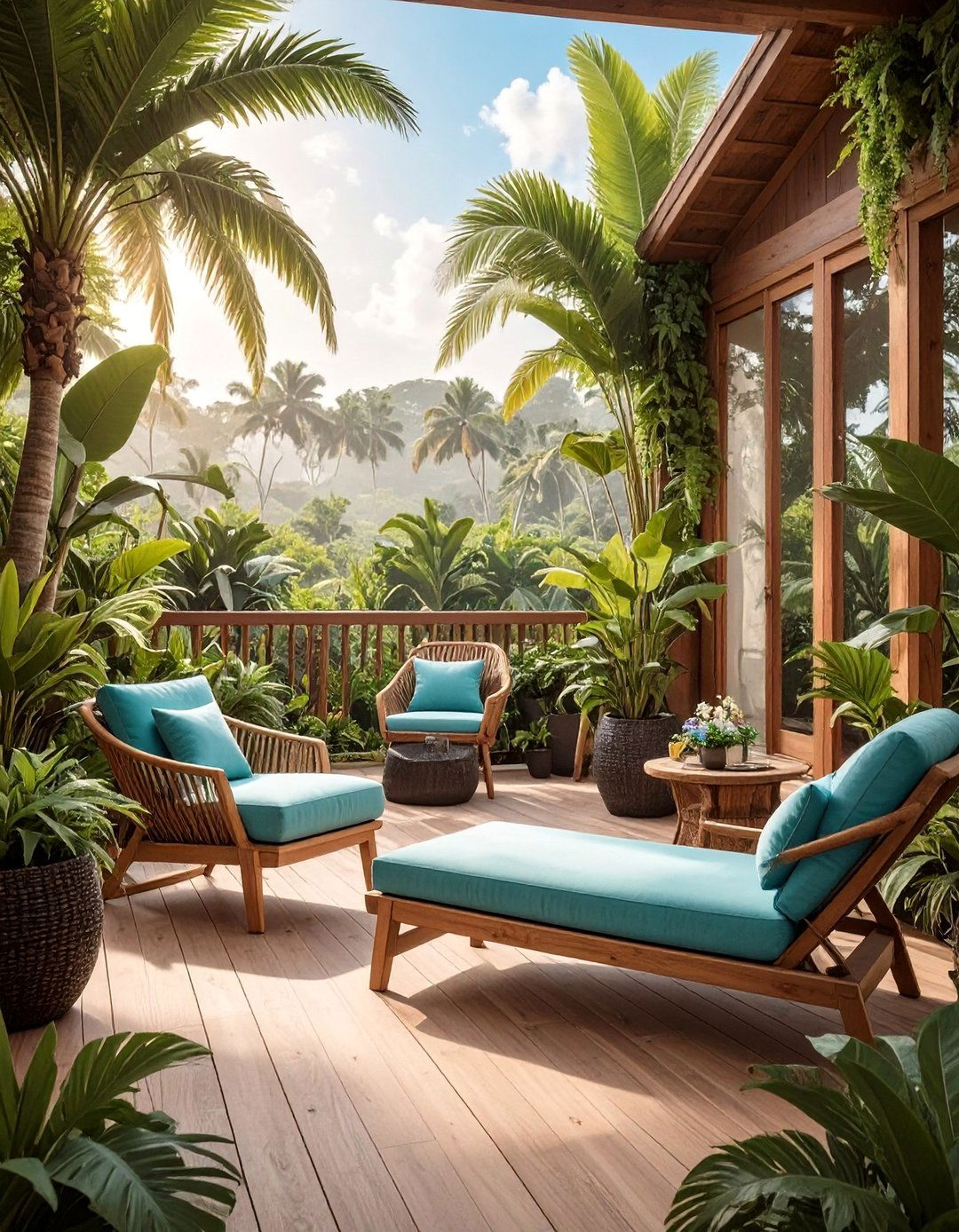 The Tropical Paradise Deck - 30 deck decor ideas