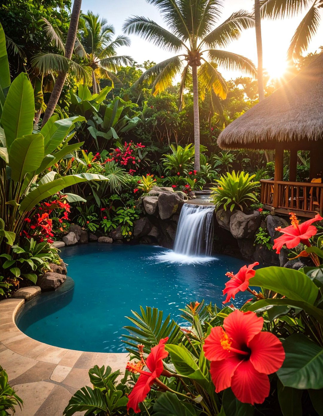The Tropical Paradise Escape - 30 custom landscape design ideas