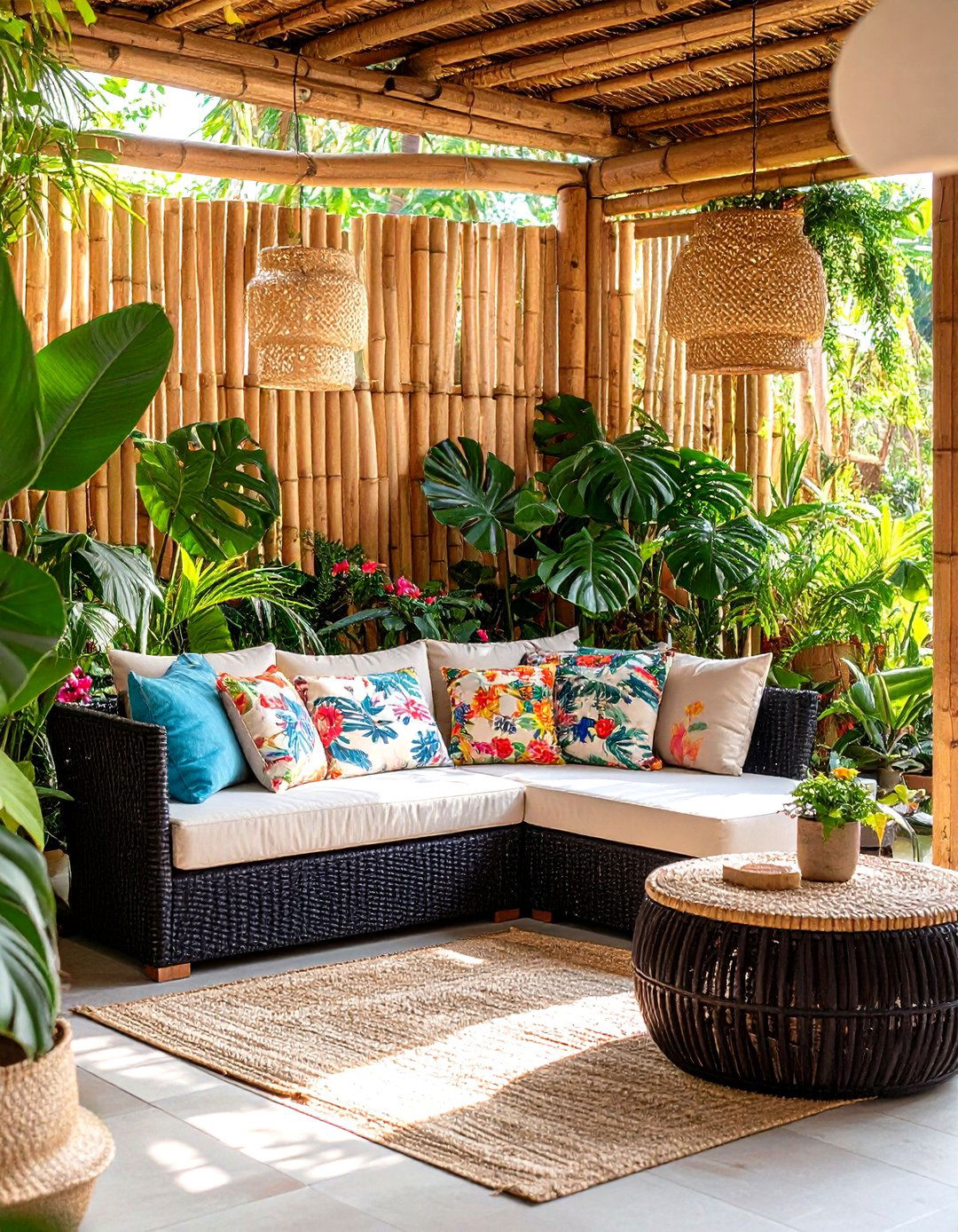 The Tropical Paradise Front Patio - 30 front patio ideas