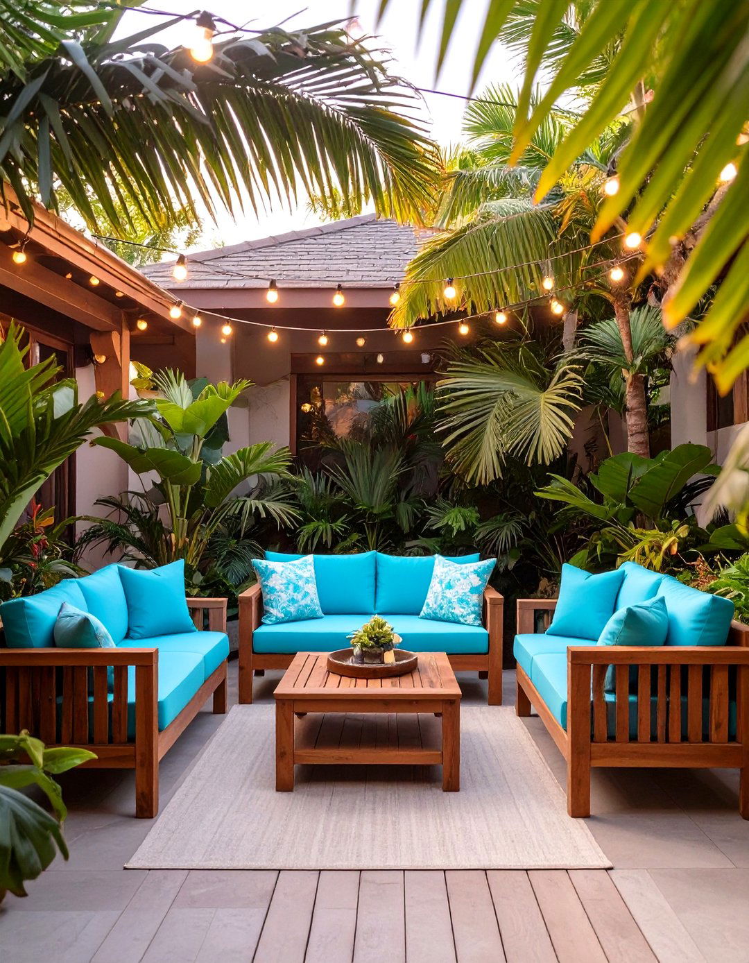 The Tropical Paradise Patio - 30 home decor ideas thehometrotters