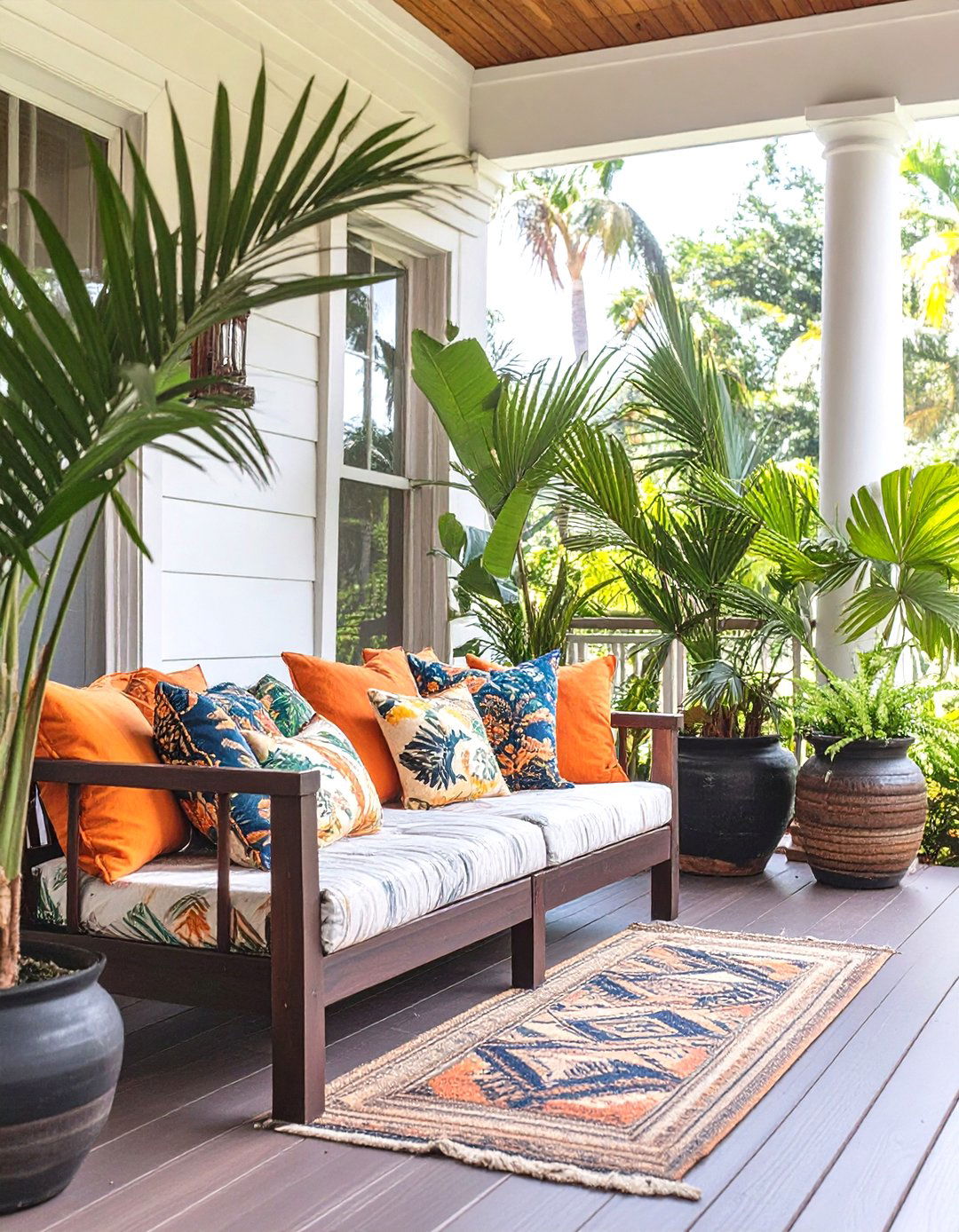 The Tropical Paradise Porch - 30 house front porch ideas