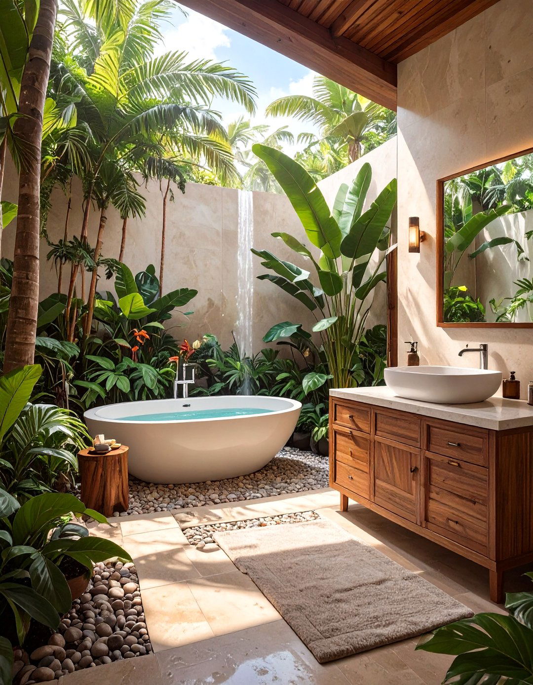 The Tropical Resort Bathroom - 30 bathroom decorating ideas