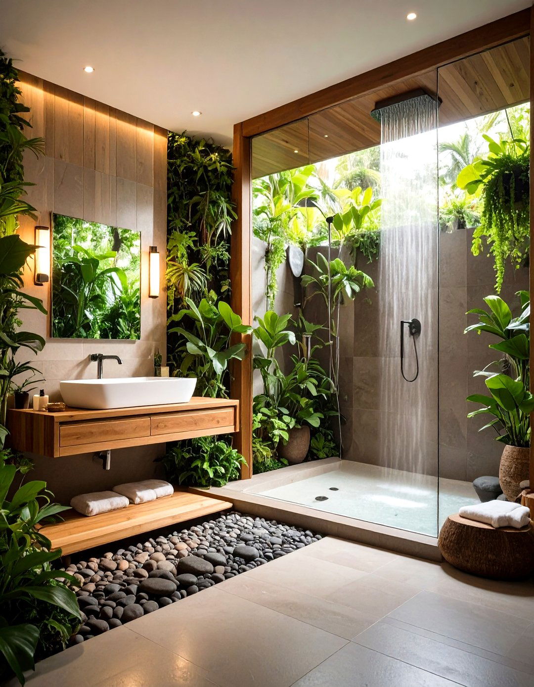 The Tropical Spa Bathroom - 30 elegant bathroom ideas
