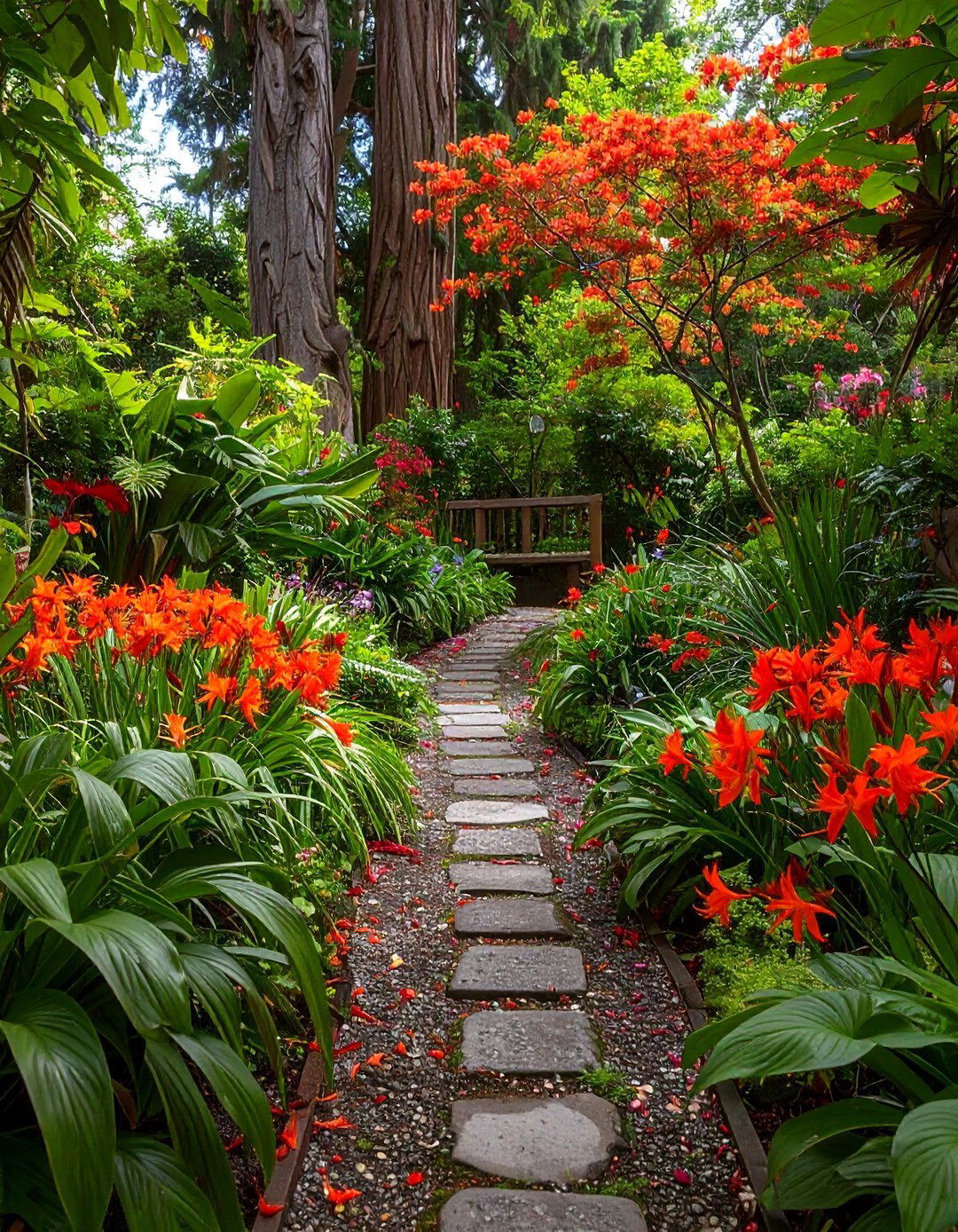 The Tropical Style Perennial Garden - 30 layout perennial flower garden design plans ideas