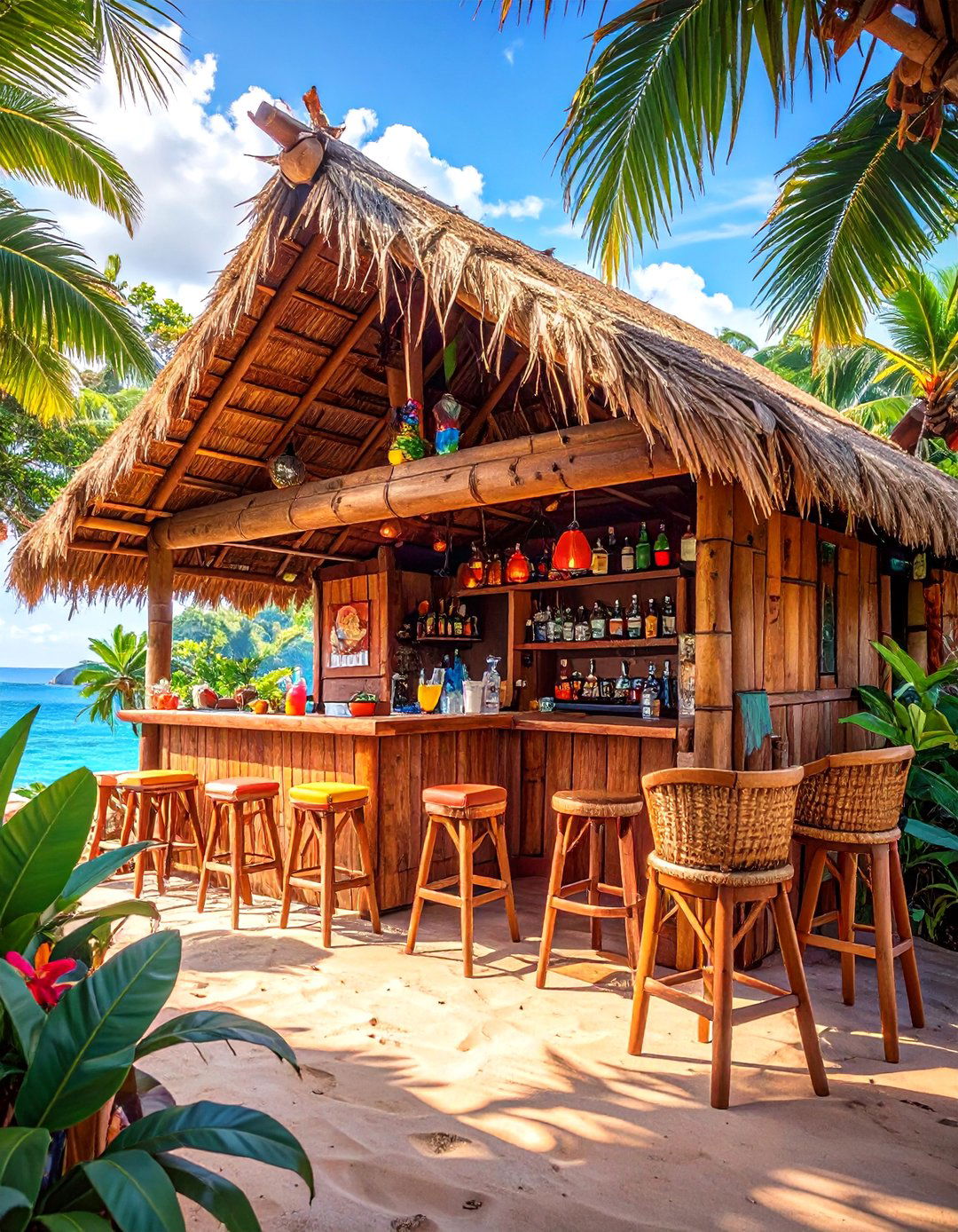 The Tropical Tiki Bar Hideaway - 30 ai she shed design ideas