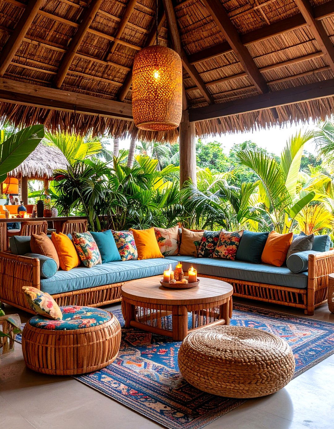 The Tropical Tiki Themed Patio - 30 1950s interior design ideas