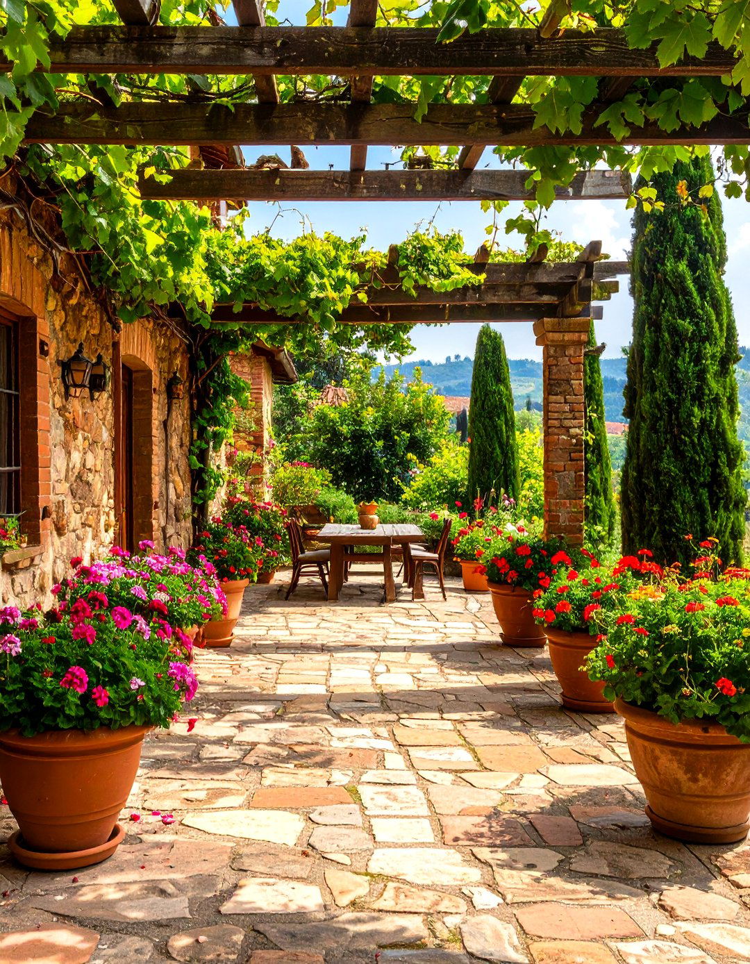 The Tuscan Courtyard Garden - 30 easy garden ideas