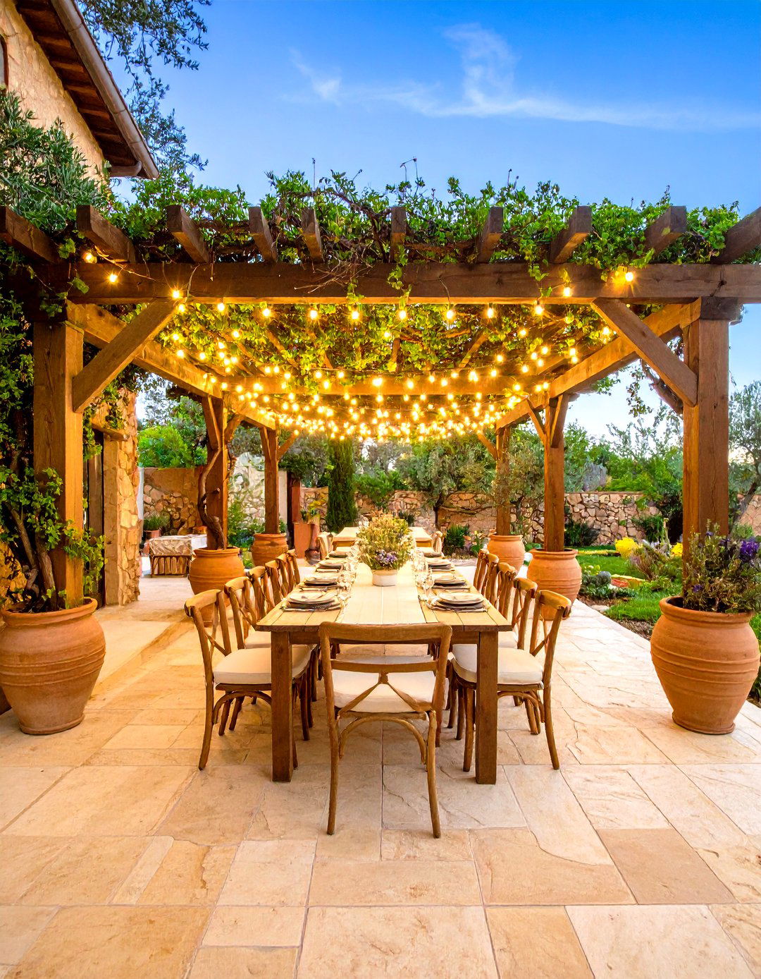 The Tuscan Inspired Terrace - 30 desert backyard ideas