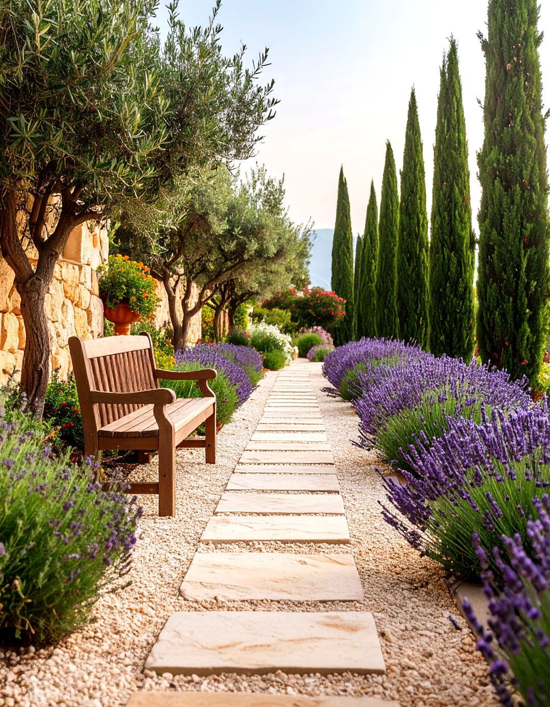 The Tuscan Inspired Walkway - 30 desert landscaping ideas