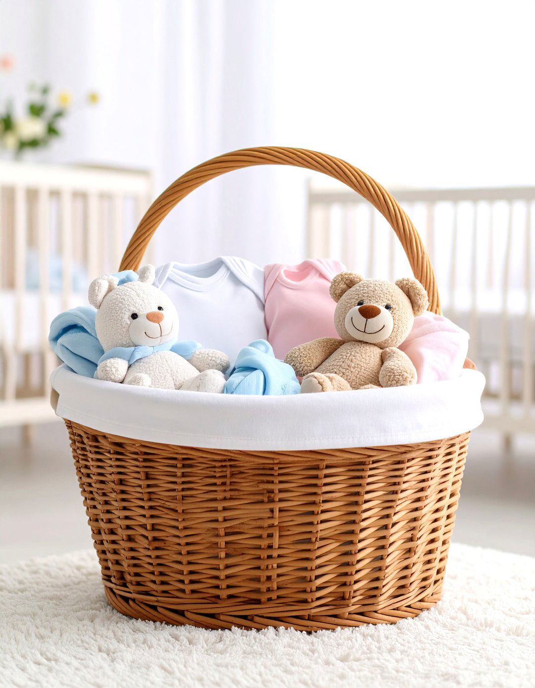 The Twin Treasures Basket - 30 gift basket baby shower gift ideas