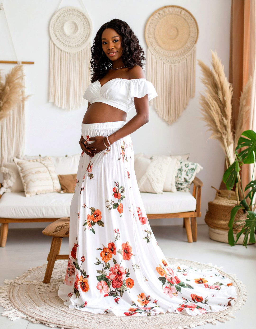The Two Piece Skirt and Top Set - 30 baby shower dress ideas