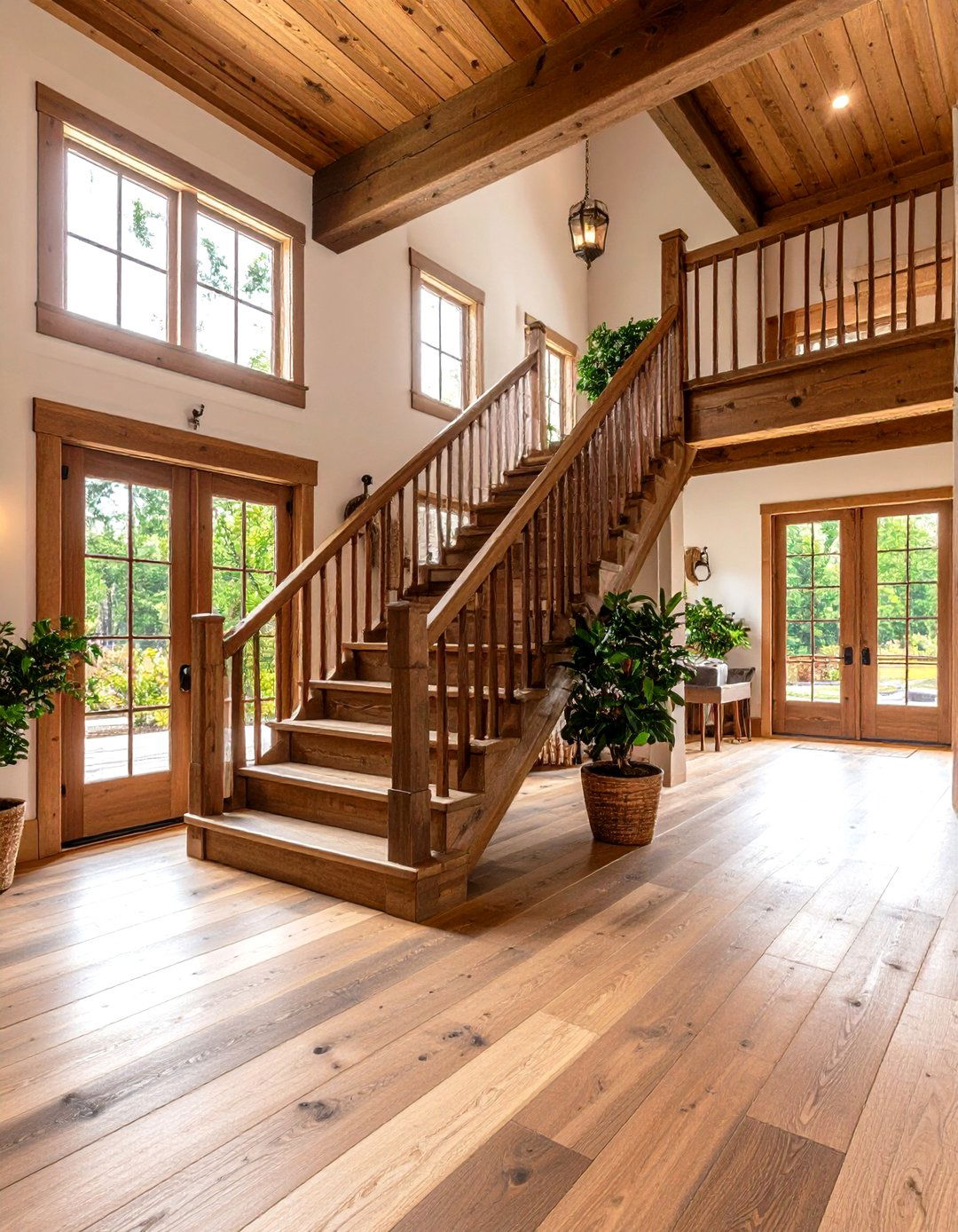 The Two Story Farmhouse with a Central Staircase - 30 farm house design ideas