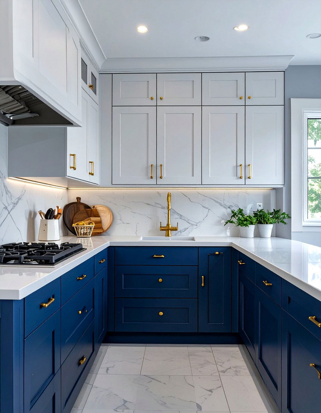 The Two Tone Cabinet Kitchen - 30 how to design a kitchen ideas