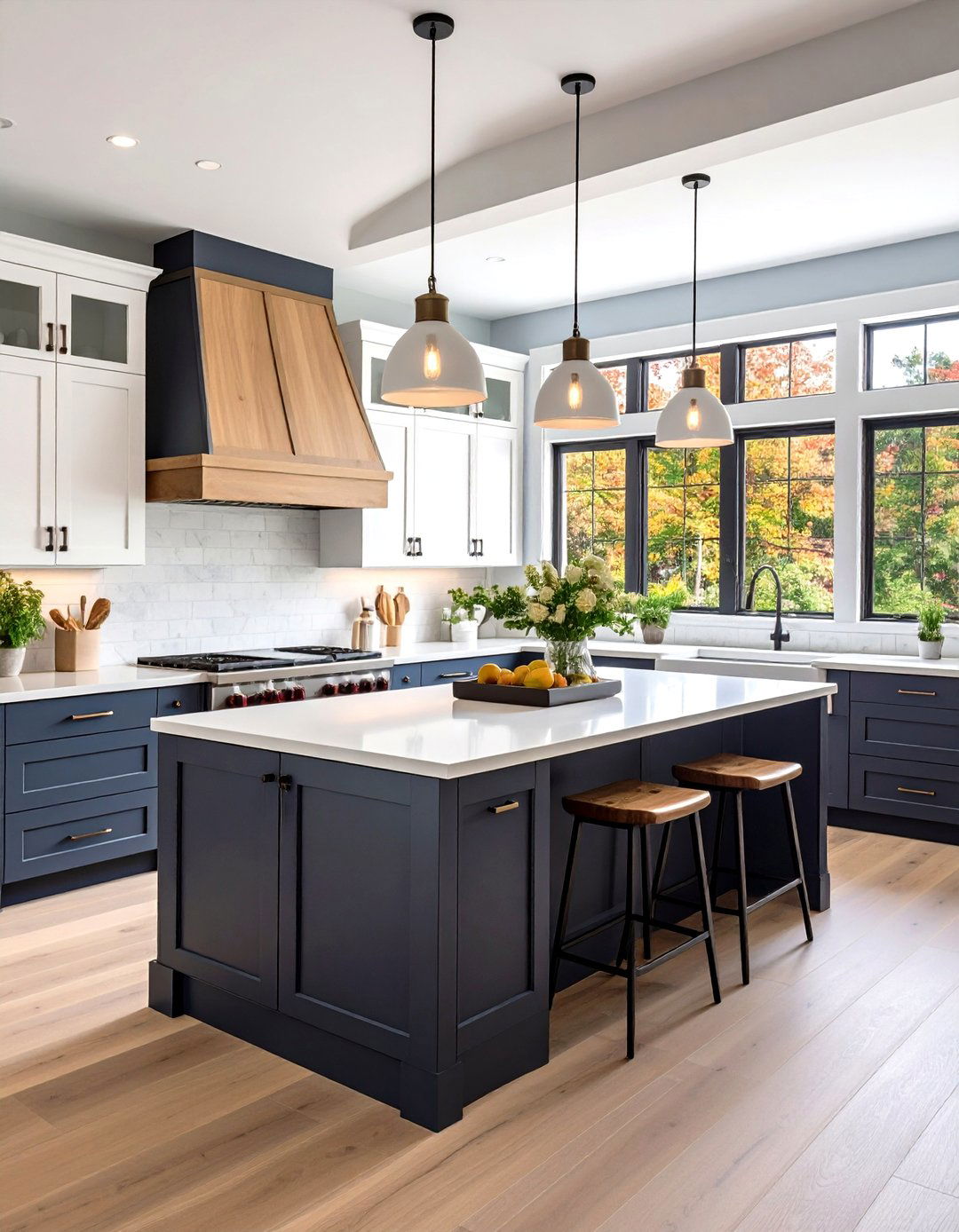 The Two Tone Cabinet Kitchen - 30 kitchen inspo ideas