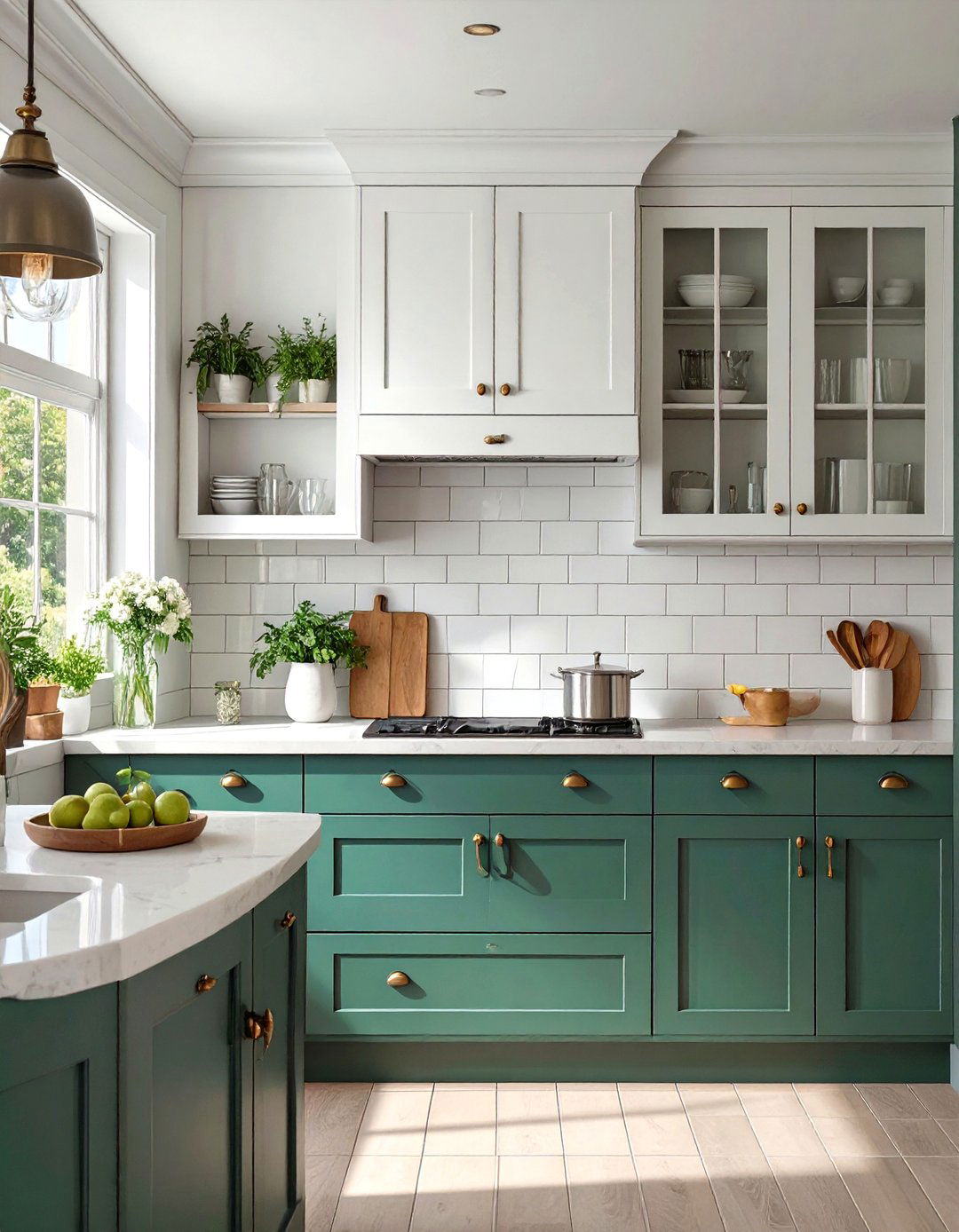 The Two Tone Cabinet Small Kitchen Layout - 30 small kitchen layout ideas