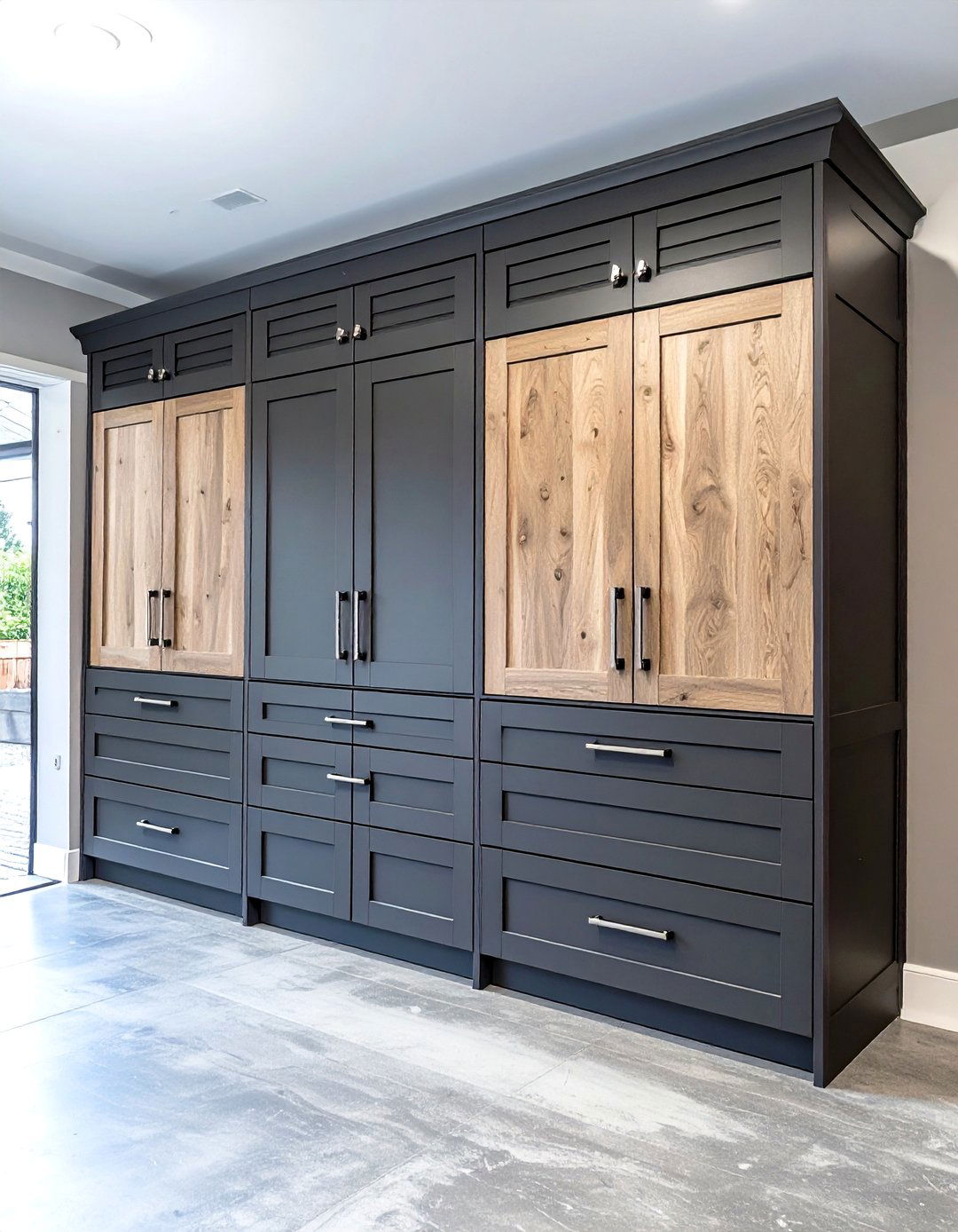 The Two Tone Garage Closet Design - 30 garage closet ideas