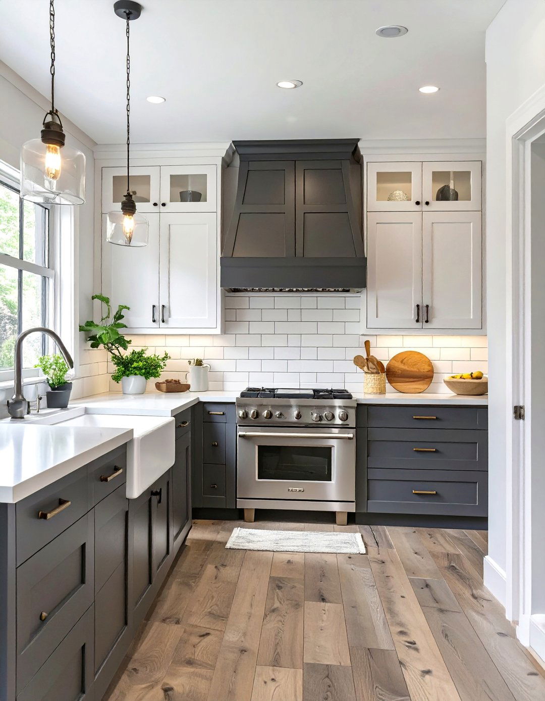 The Two Toned Cabinet Farmhouse Kitchen - 30 ai modern farmhouse kitchen ideas