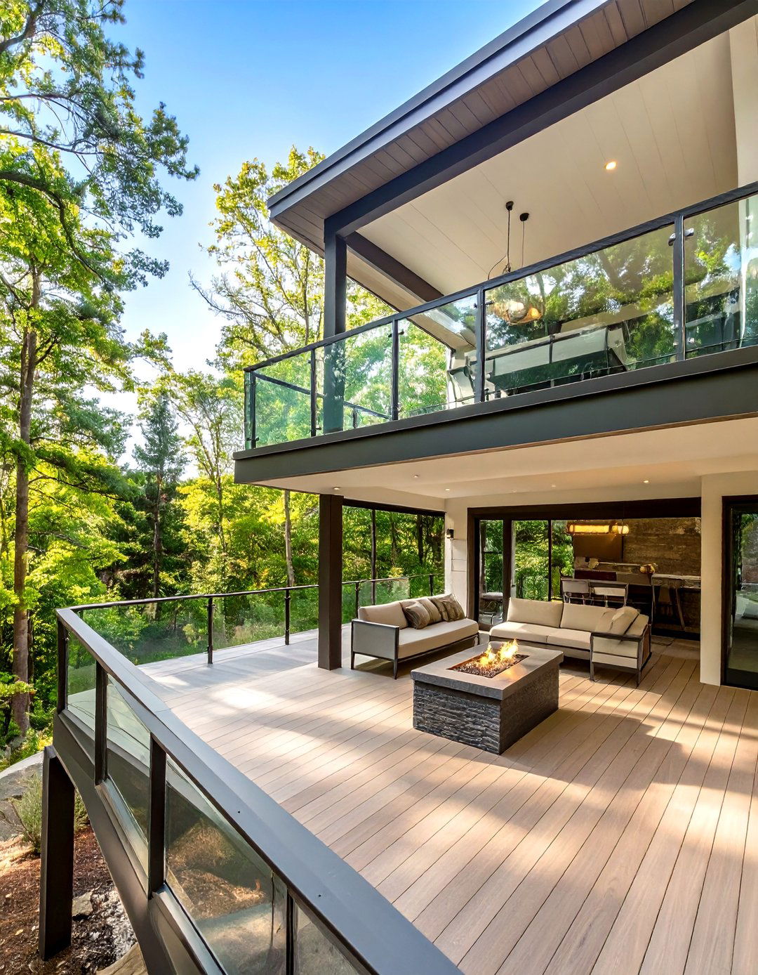 The Ultimate Entertainment Deck - 30 no grass backyard ideas