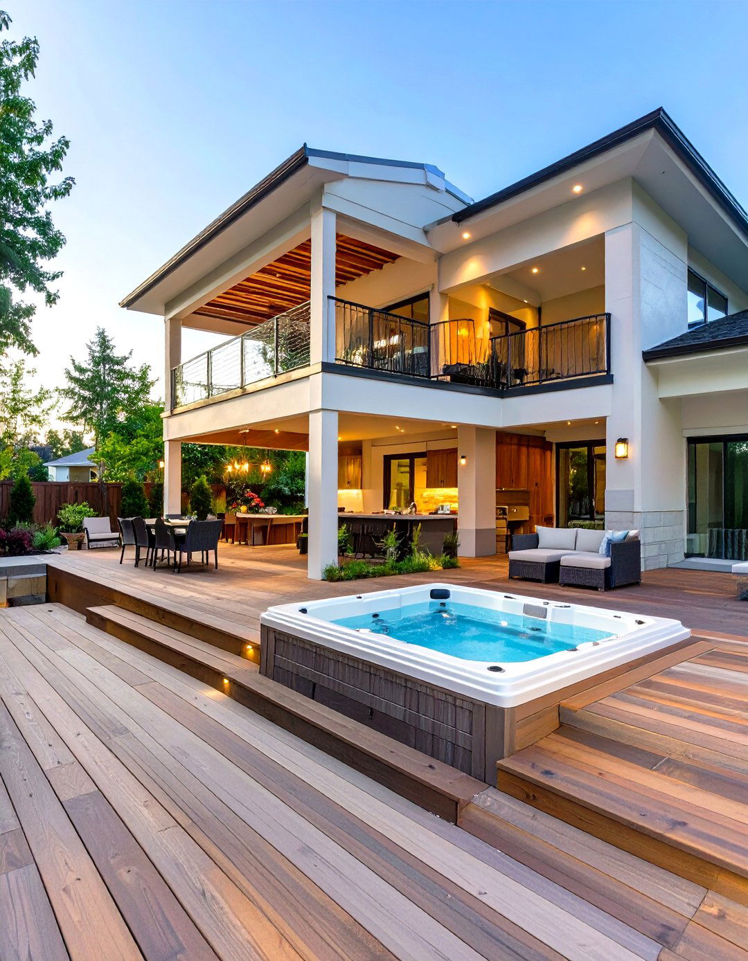The Ultimate Entertainment Hub Deck - 30 multi level deck ideas
