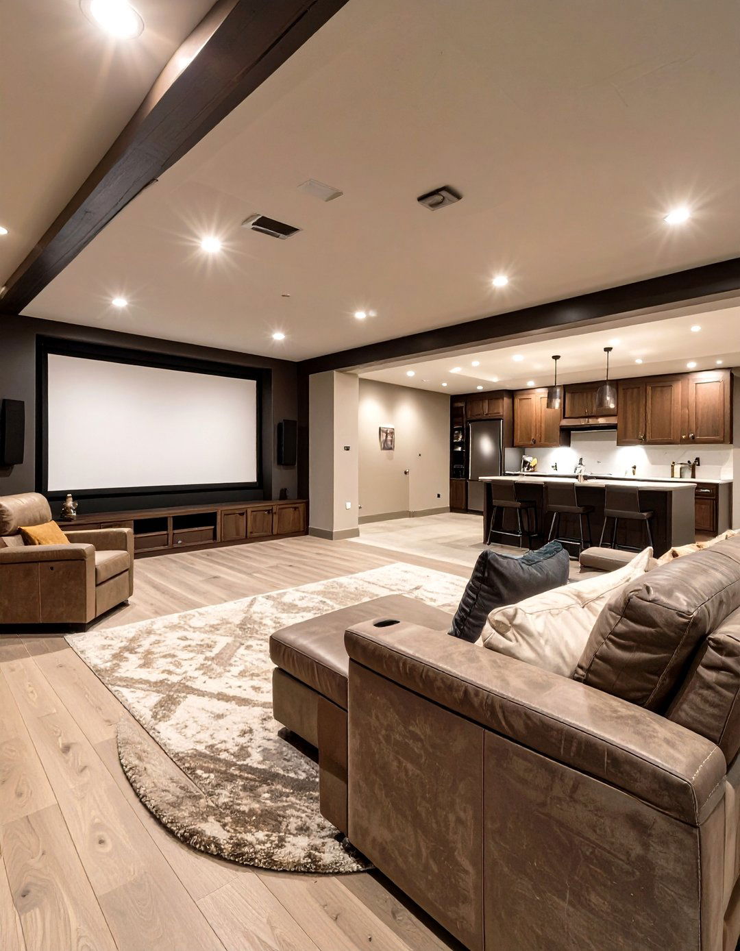 The Ultimate Entertainment Hub - 30 basement family room ideas
