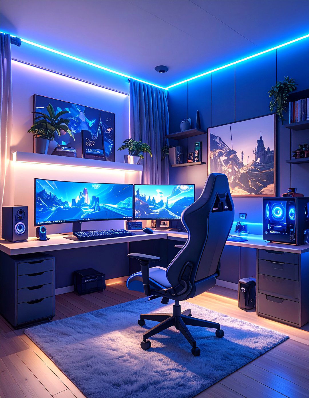 The Ultimate Gamers Den Bedroom - 30 awesome boy bedroom ideas