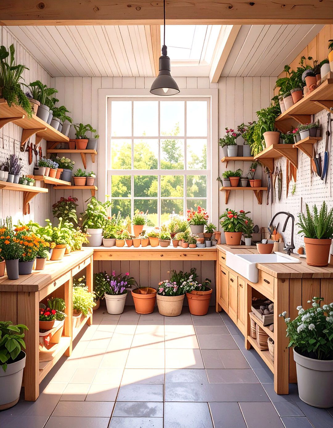 The Ultimate Gardeners Potting Shed Garage - 30 garage setup ideas