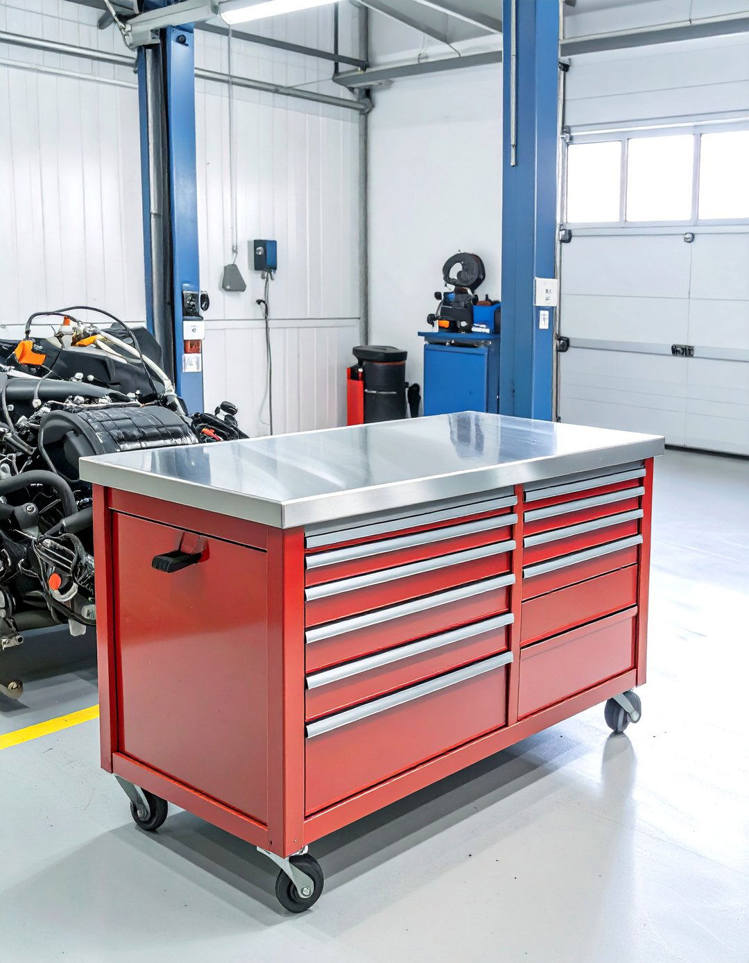 The Ultimate Mechanics Rolling Garage Workbench - 30 cool garage workbench ideas