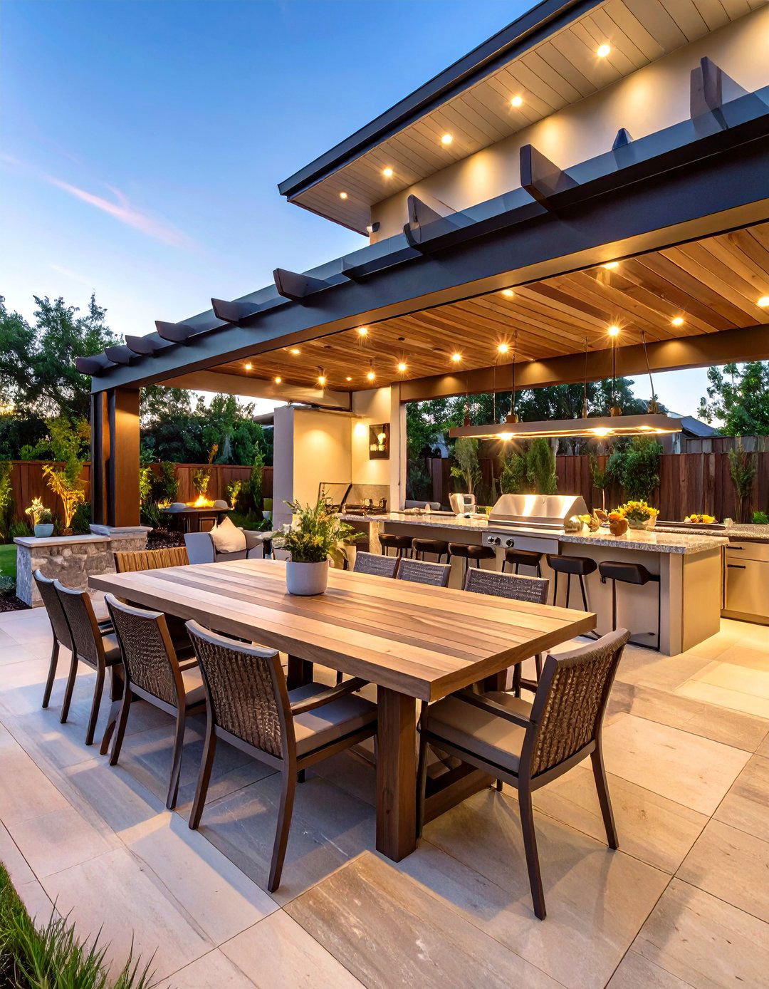 The Ultimate Outdoor Kitchen and Dining Backyard - 30 cool backyard ideas
