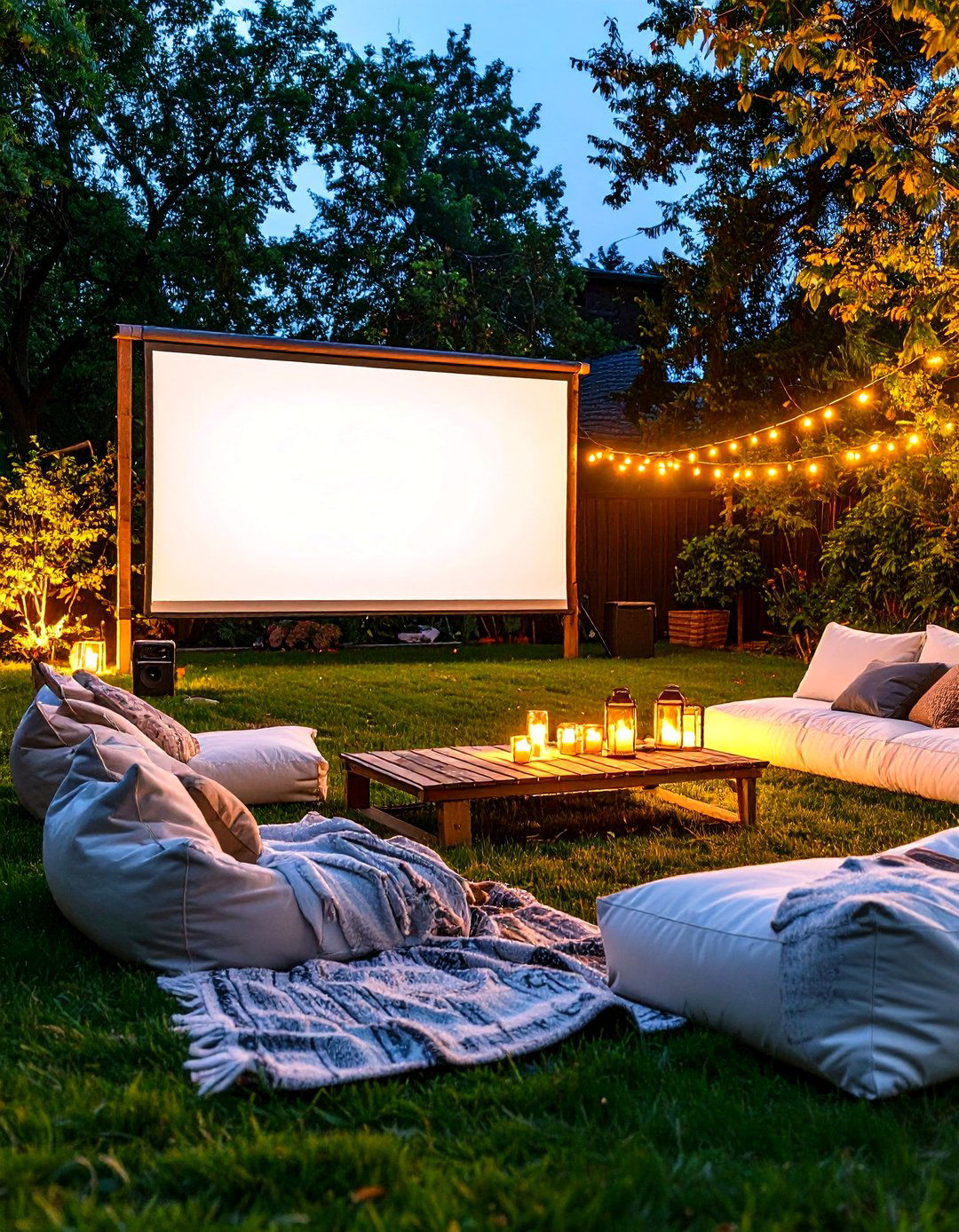 The Ultimate Outdoor Movie Theater - 30 diy backyard ideas